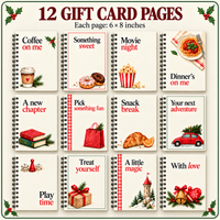 Personalized Christmas Gift Card Book & Money Holder – Classic Santa, 12 Pages