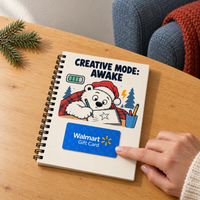 Personalized Christmas Gift Card Book & Money Holder DIY for Kids, Teens & Adults – Do Not Wake