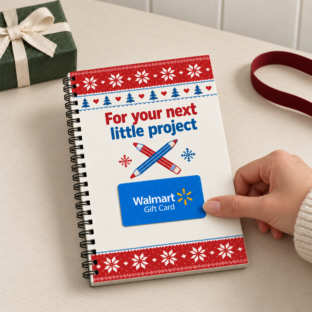 Personalized Christmas Gift Card Book & Money Holder DIY for Kids, Teens & Adults – Warm Wishes & Cool Gifts