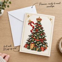 Royal Christmas House Pop-Up Card – 3D Greeting Card & Christmas Gift
