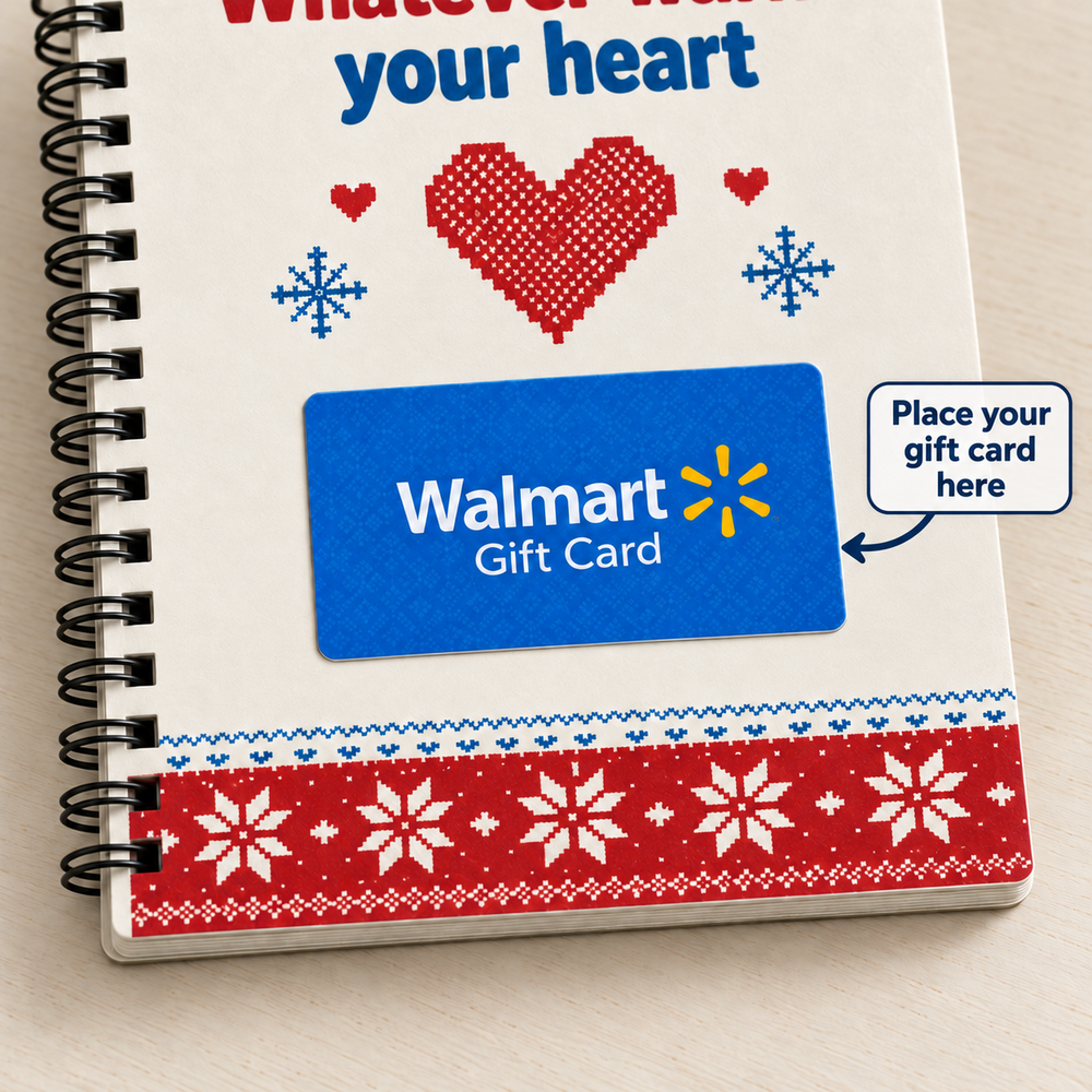 Personalized Christmas Gift Card Book & Money Holder DIY for Kids, Teens & Adults – Warm Wishes & Cool Gifts