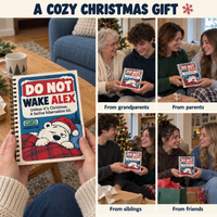 Personalized Christmas Gift Card Book & Money Holder DIY for Kids, Teens & Adults – Do Not Wake