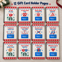 Personalized Christmas Gift Card Book & Money Holder DIY for Kids, Teens & Adults – Warm Wishes & Cool Gifts