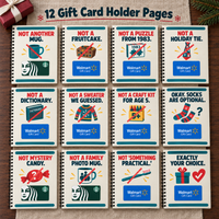 Personalized Christmas Gift Card Book & Money Holder DIY for Kids, Teens & Adults – Not Socks