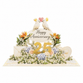 Cockatoo Garden 25th Anniversary Pop-Up Card