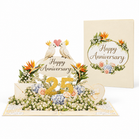 Cockatoo Garden 25th Anniversary Pop-Up Card