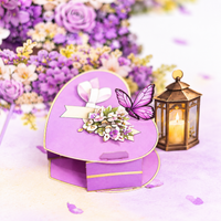 Lavender Wisteria Anniversary Pop-Up Card