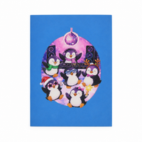Christmas Penguin Party Pop-Up Card – 3D Greeting Card & Fun Christmas Gift