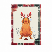 Funny Christmas Dog Pop-Up Card – 3D Greeting Card & Christmas Gift