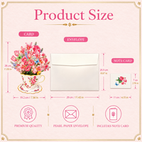 Pink Butterfly Teacup Pop-Up Bouquet – 3D Flower Gift