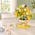 Yellow Butterfly Teacup Pop-Up Bouquet – 3D Flower Gift