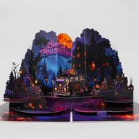 Halloween Van Pop-Up Card – 3D Spooky Halloween Greeting Card & Unique Gift