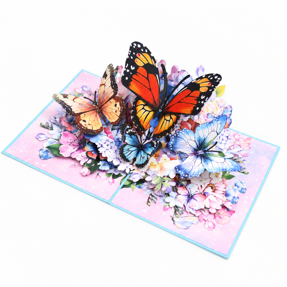 Butterfly Garden Pop-Up Card