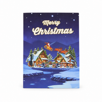 Snowy Christmas Village Pop-Up Card