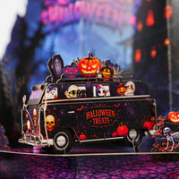 Halloween Van Pop-Up Card – 3D Spooky Halloween Greeting Card & Unique Gift
