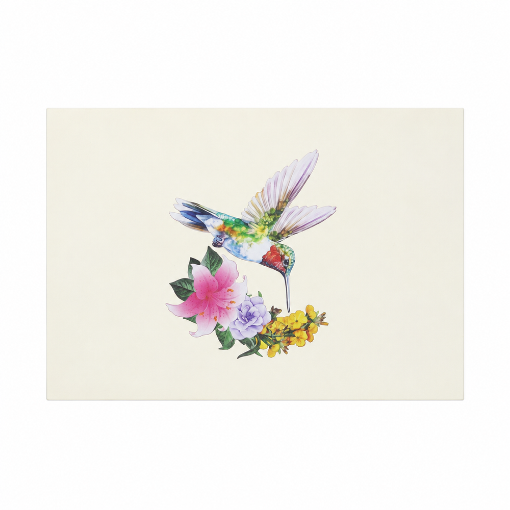 Hummingbird Floral Pop-Up Card