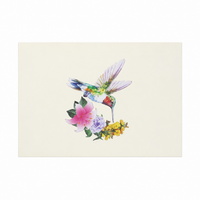 Hummingbird Floral Pop-Up Card