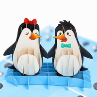 Penguin Pebble of Love Pop-Up Card