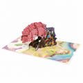 Cherry Blossom Cottage Pop-Up Card