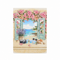Bougainvillea Beach House Pop-Up Card