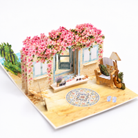 Bougainvillea Beach House Pop-Up Card