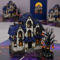 Haunted House Halloween Pop-Up Card – 3D Spooky Greeting Card & Unique Halloween Gift