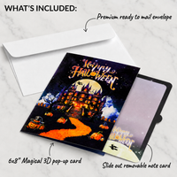 Haunted Castle Halloween Pop-Up Card – 3D Spooky Greeting Card & Unique Halloween Gift