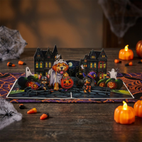 Halloween Dog Pop-Up Card – 3D Trick-or-Treat Greeting Card & Gift for Dog Lovers