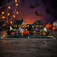 Halloween Dog Pop-Up Card – 3D Trick-or-Treat Greeting Card & Gift for Dog Lovers