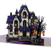 Haunted House Halloween Pop-Up Card – 3D Spooky Greeting Card & Unique Halloween Gift