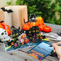 Halloween Dog Pop-Up Card – 3D Trick-or-Treat Greeting Card & Gift for Dog Lovers