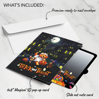 Halloween Dog Pop-Up Card – 3D Trick-or-Treat Greeting Card & Gift for Dog Lovers