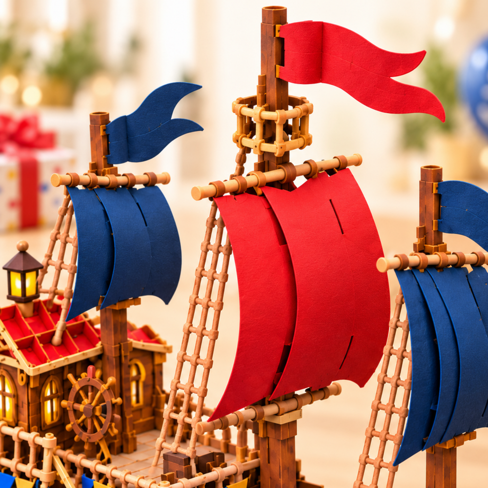 Personalized Little Sailor Ship Birthday Pop-Up Card for Kids/Grandkids - 3D Custom Greeting Card & Unique Birthday Gift