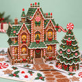 Gingerbread House Christmas Pop-Up Card – 3D Greeting Card & Christmas Gift