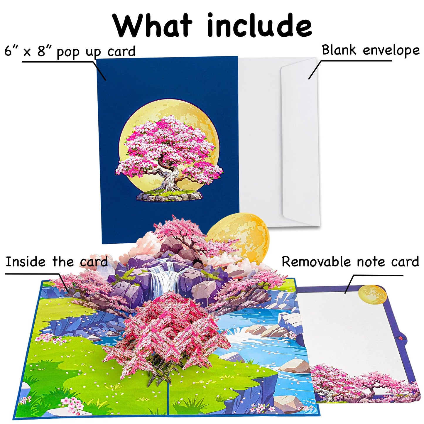 Garden Fountain Pop Up Card 3D Floral Water Feature with Butterflies and Roses Elegant Mother's Day, Birthday, Thank You, Anniversary Greeting Card for Mom, Wife, Grandma, Her